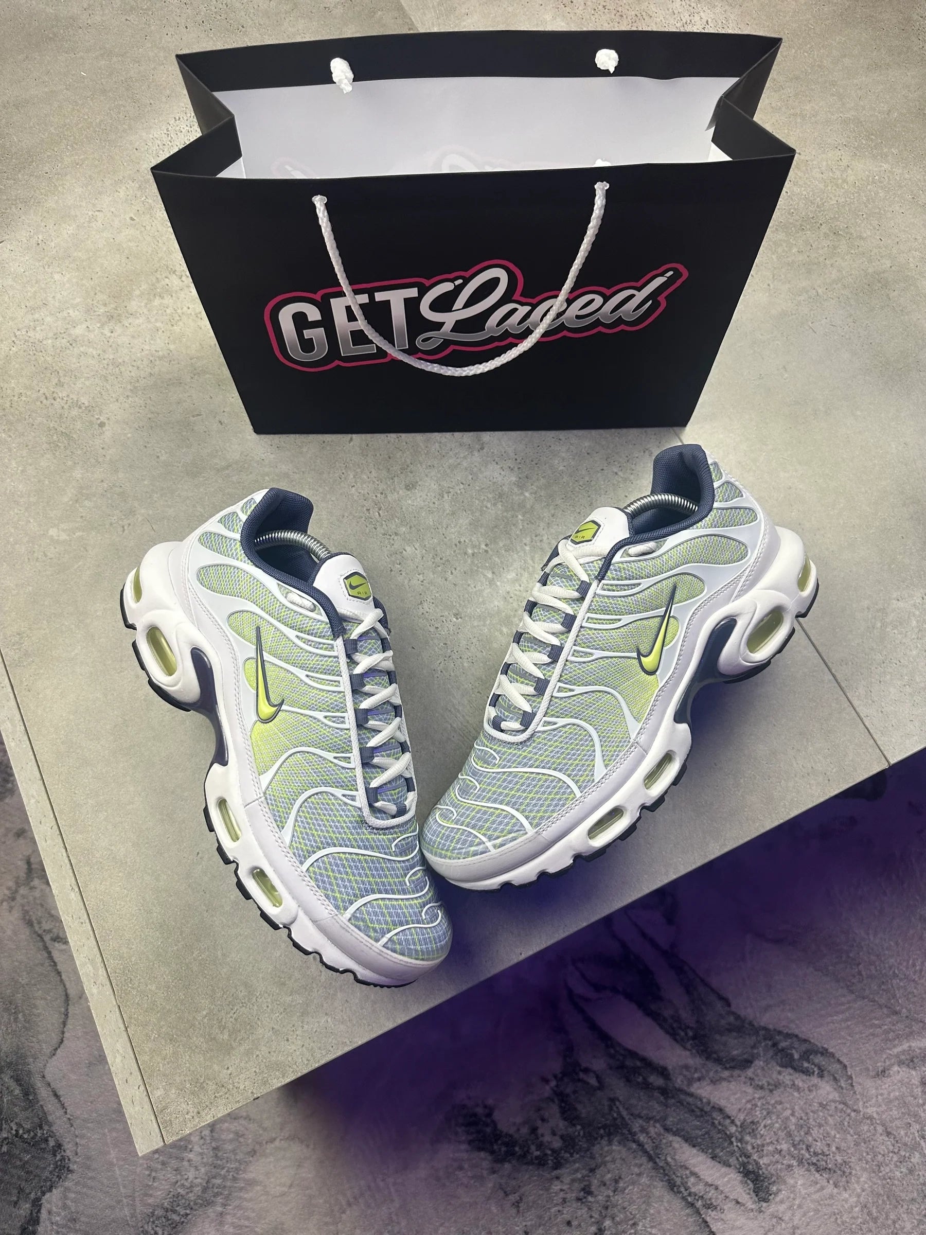 Nike Air Max Plus TN - Gris galet/Citron vert