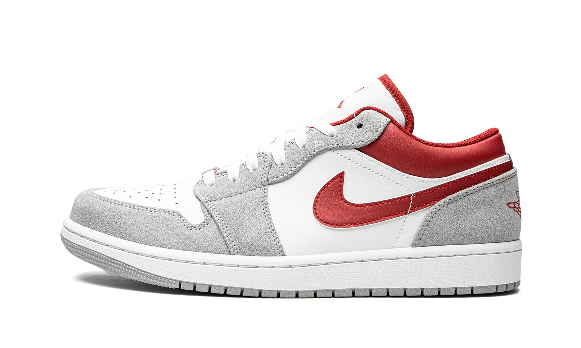 Air Jordan 1 Low SE Light Smoke Grey Gym Red