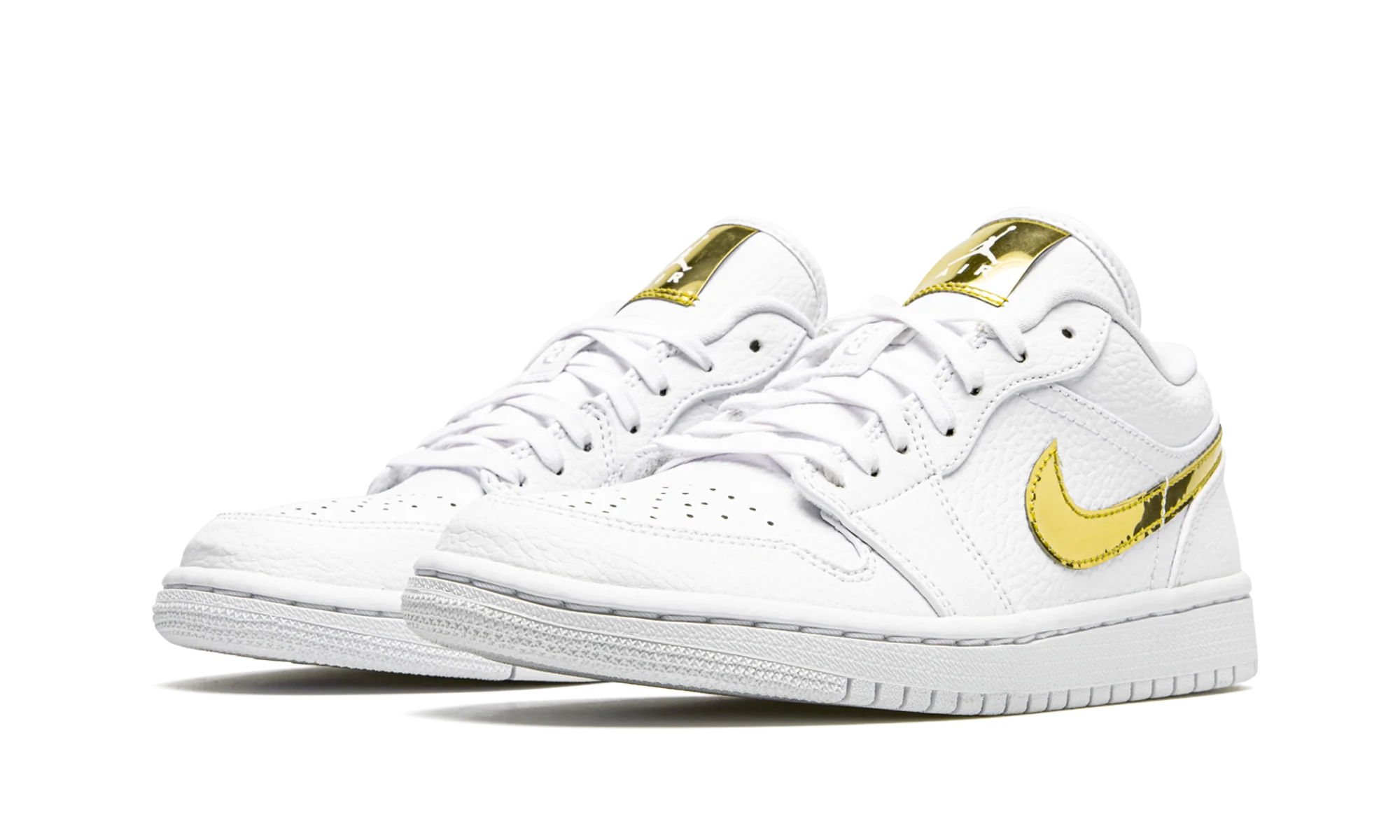 Air Jordan 1 Low White Metallic Gold