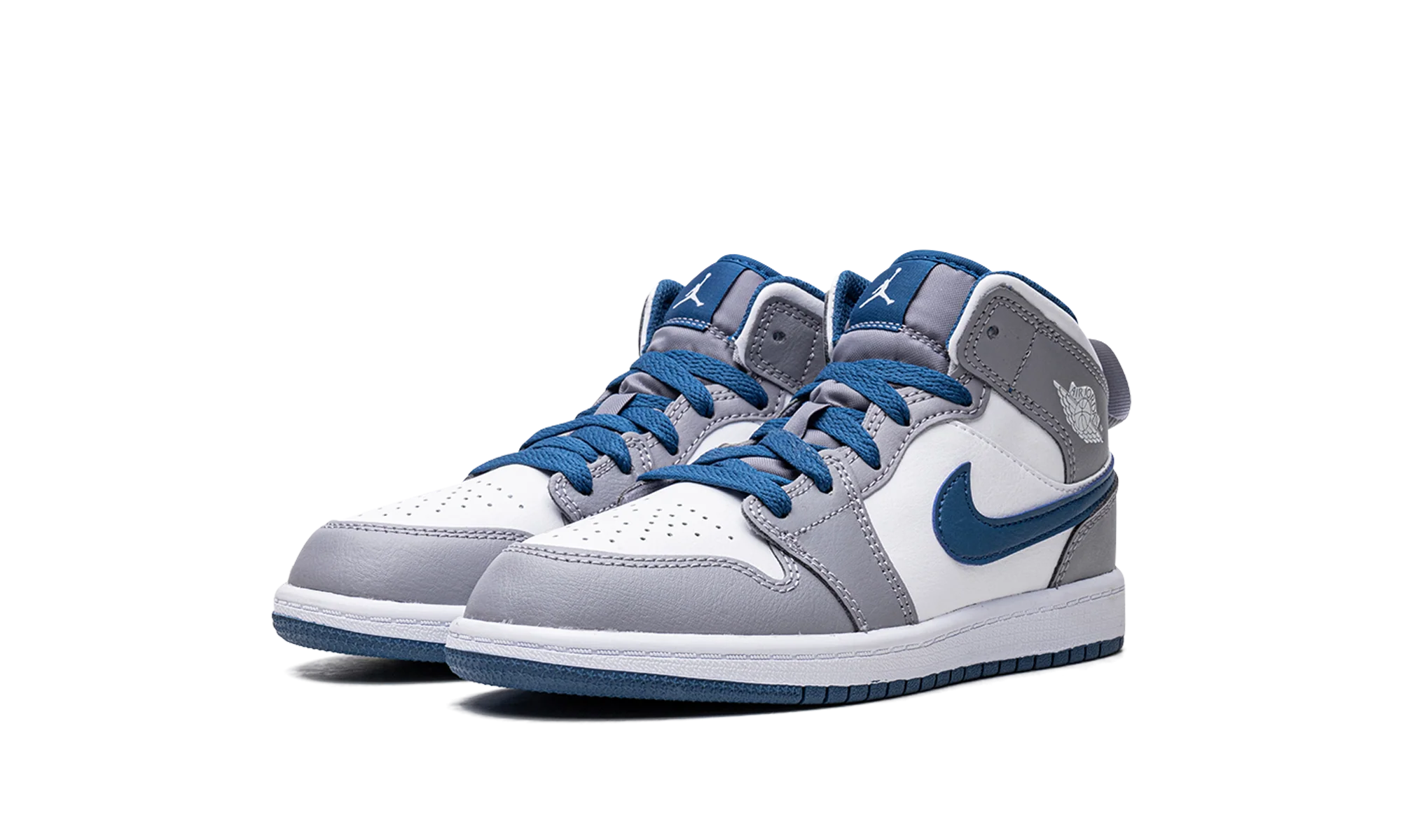 Air Jordan 1 Mid Cement True Blue (Kids)