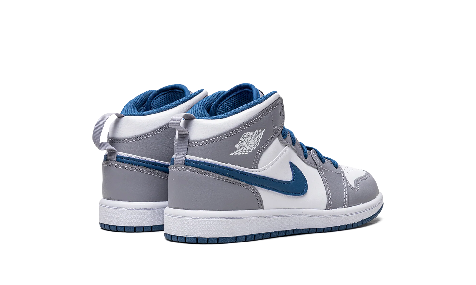 Air Jordan 1 Mid Cement True Blue (Kids)