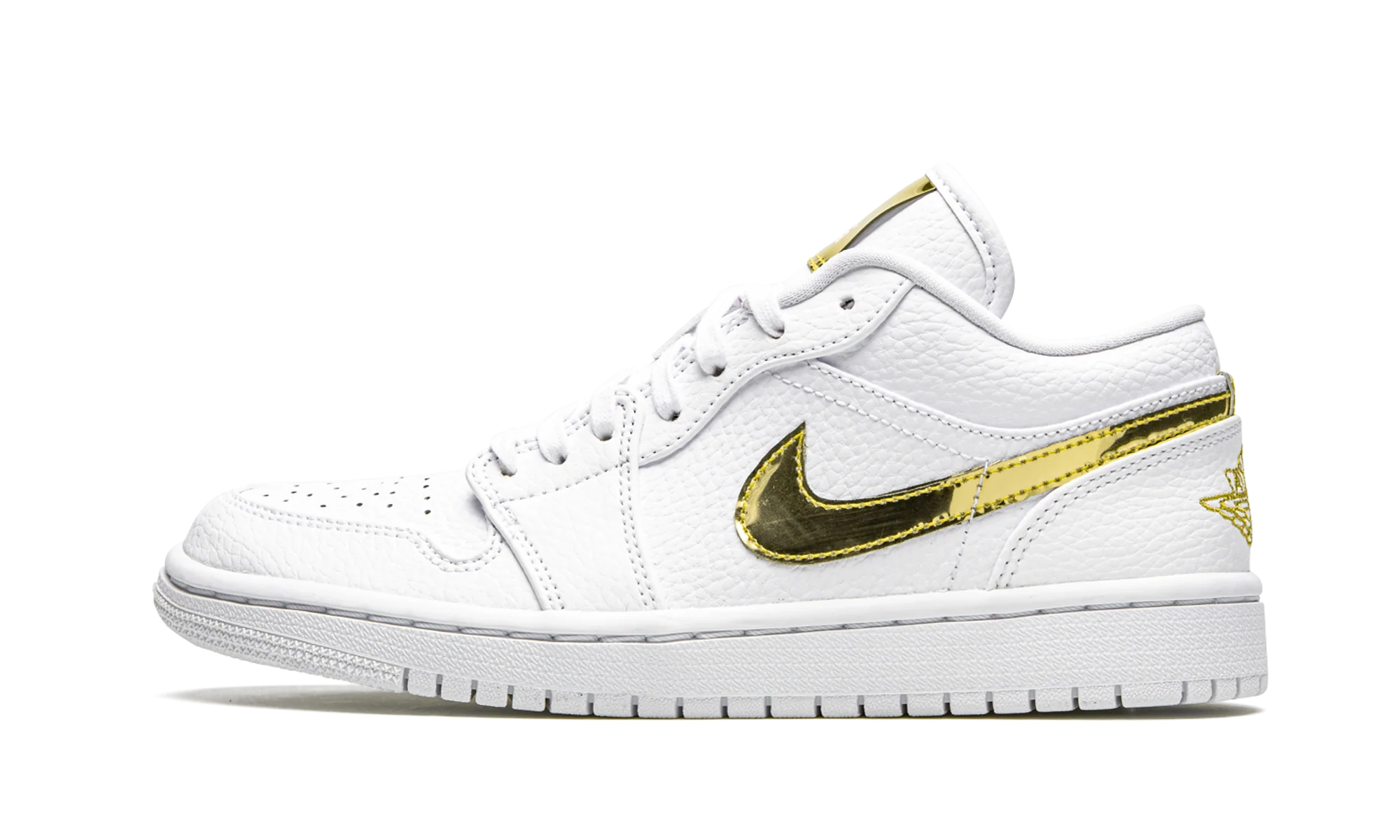 Air Jordan 1 Low White Metallic Gold