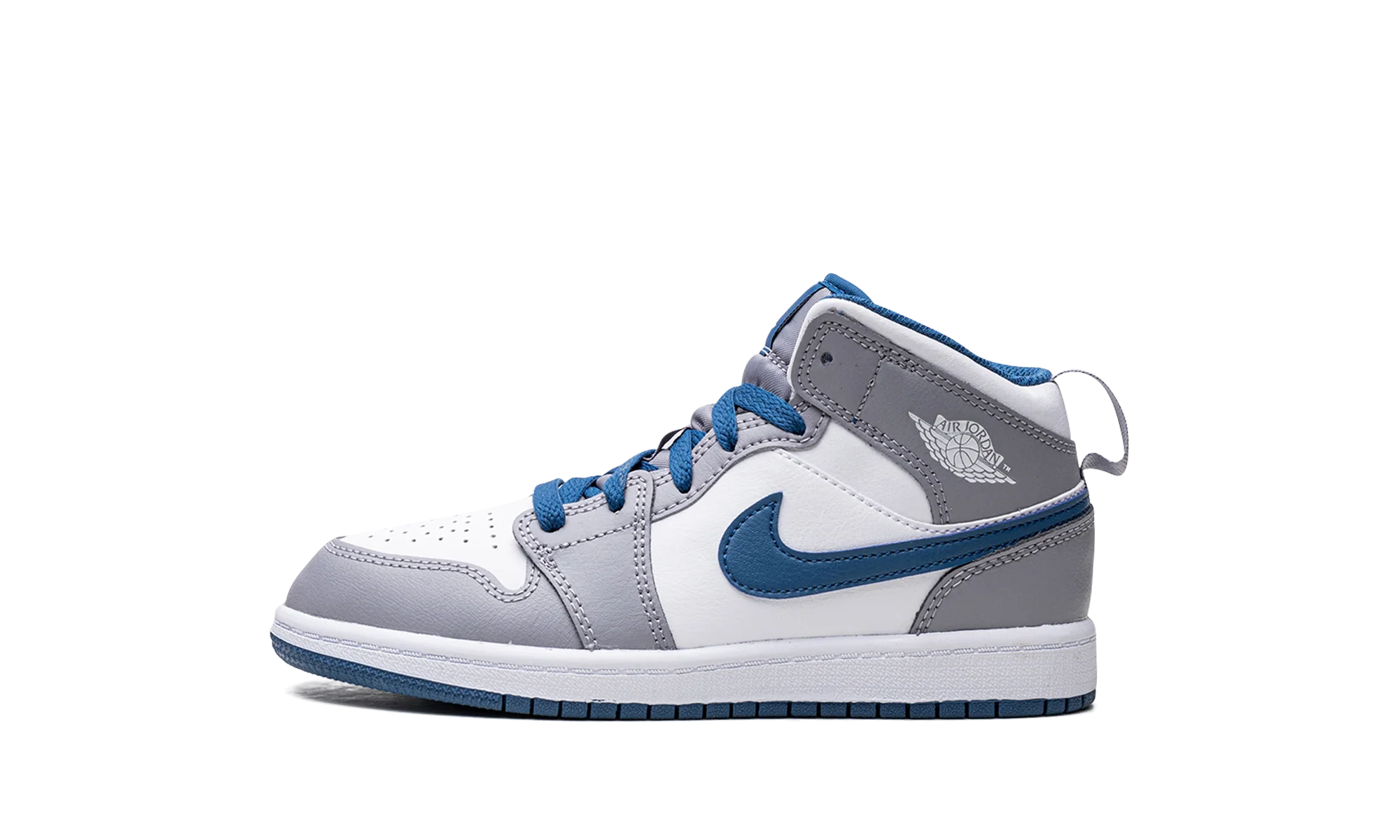 Air Jordan 1 Mid Cement True Blue (Kids)