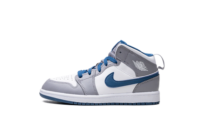 Air Jordan 1 Mid Cement True Blue (Kids)