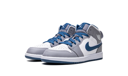 Air Jordan 1 Mid Cement True Blue (Kids)