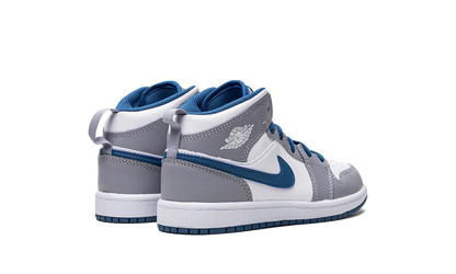 Air Jordan 1 Mid Cement True Blue (Kids)